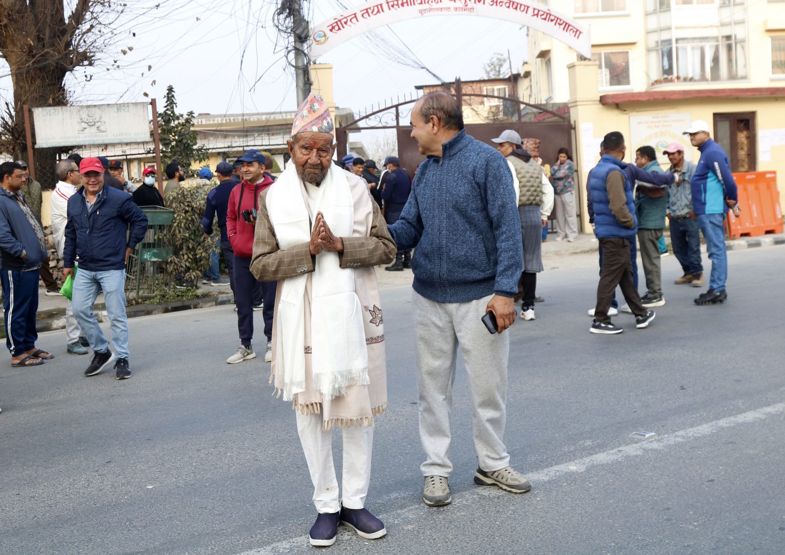 105-year-old casts vote from Chapali polling centre