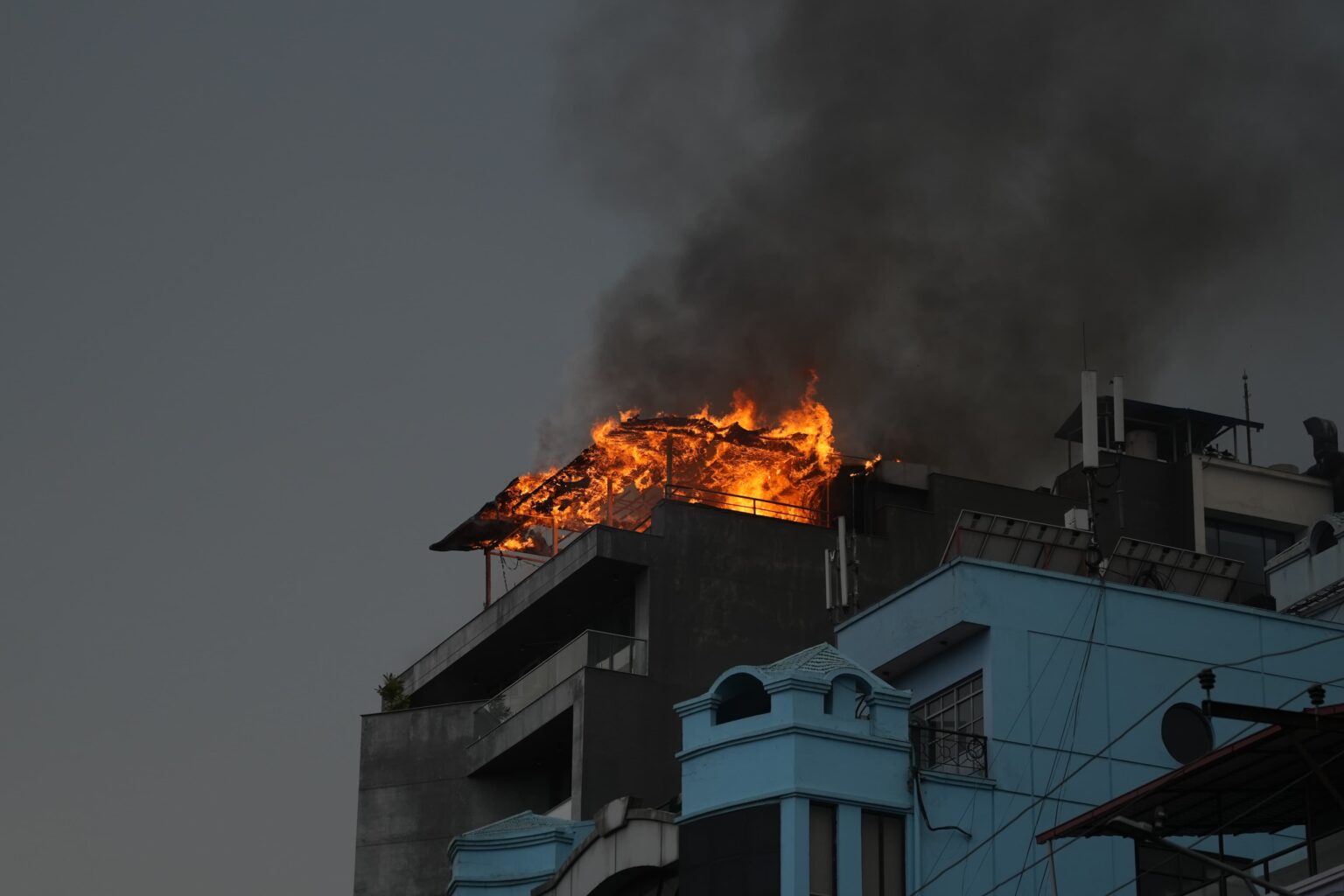 Fire breaks out at Daura Thakali in Lalitpur