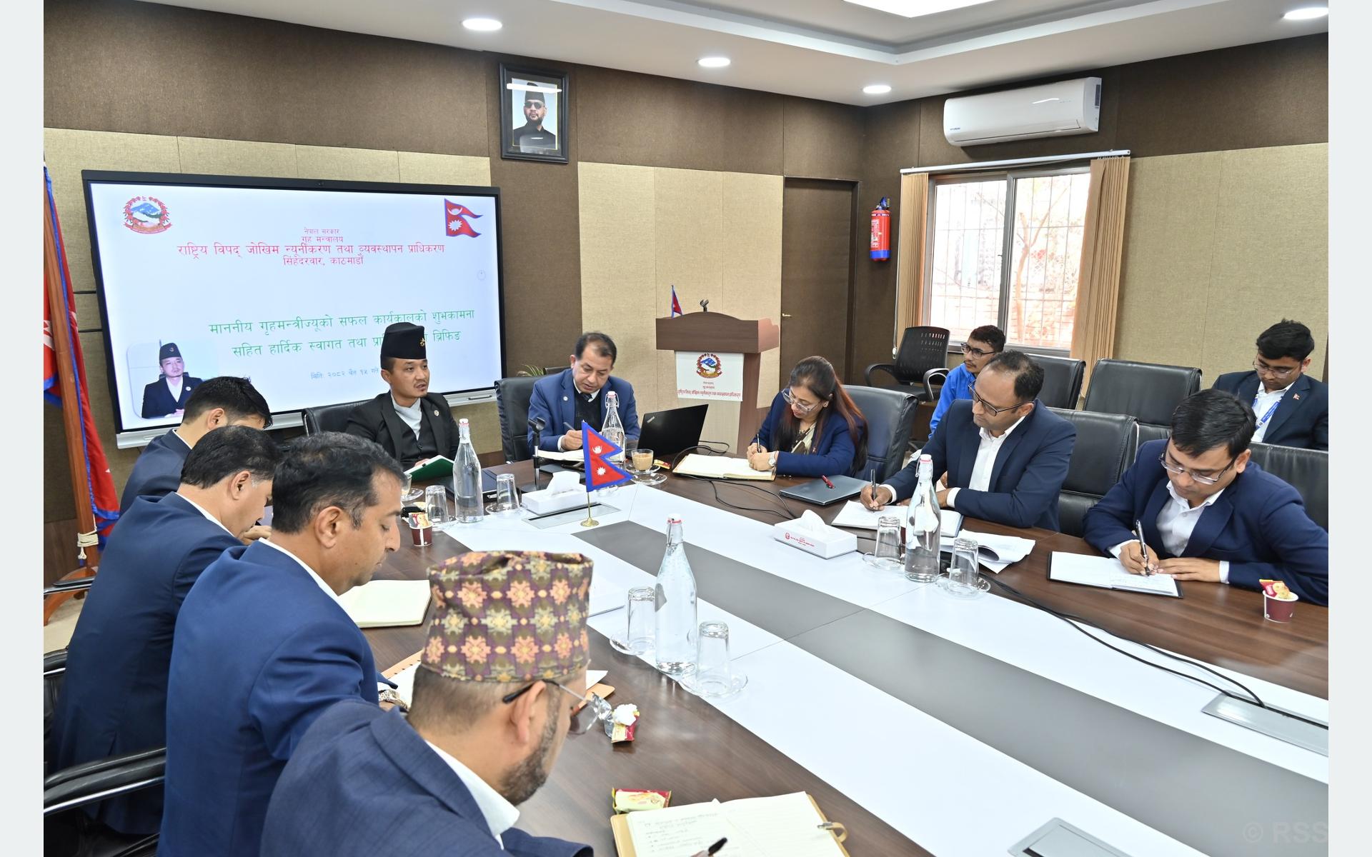 Home Minister Gurung stresses timely preparedness for monsoon
