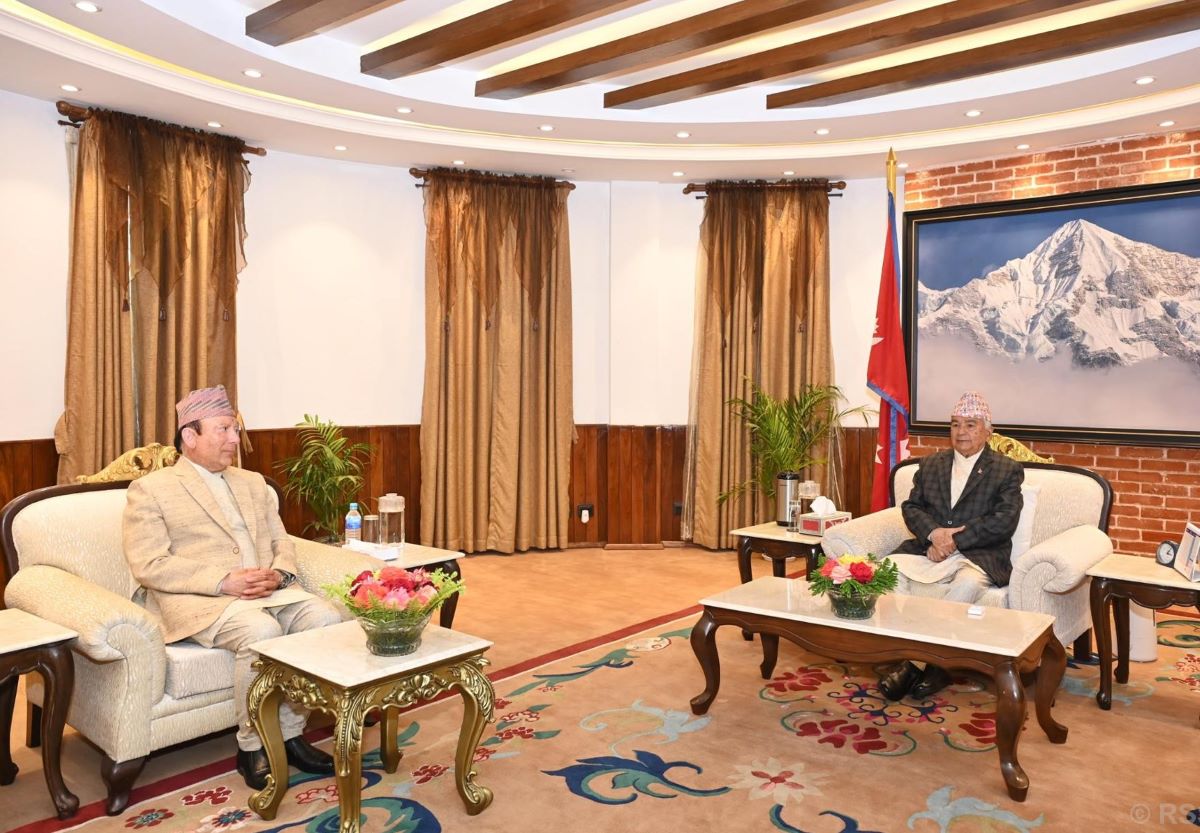 CJ Raut calls on President Paudel