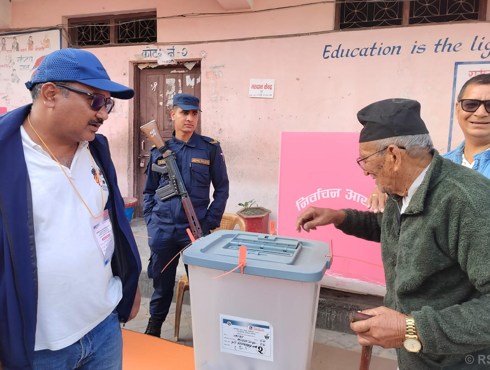 Vote counting in respective constituencies