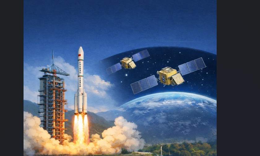 China launches two new test satellites