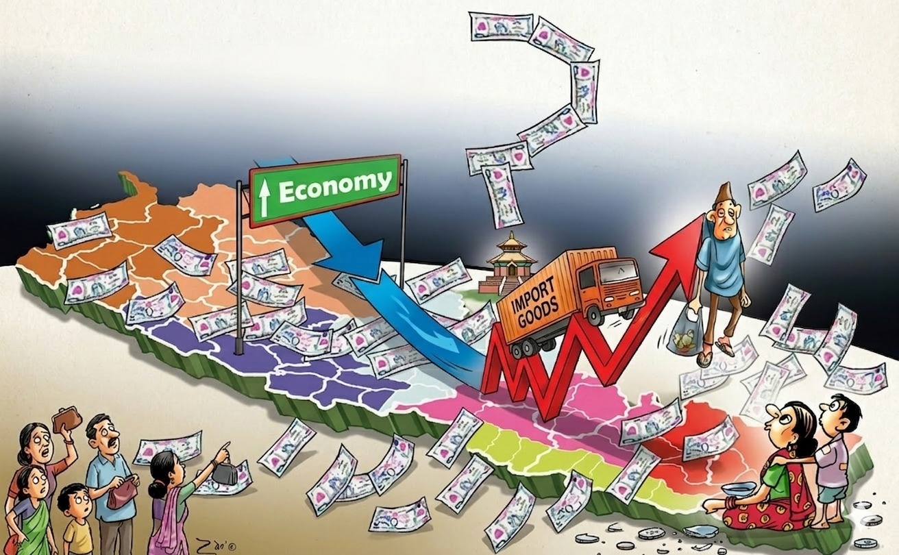 How has Nepal’s economy performed in the first seven months of 2025/26?