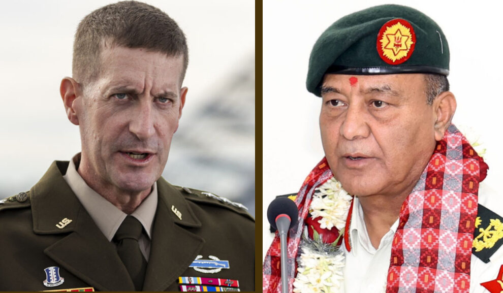 US Army Lieutenant General Vowell pays courtesy call on CoAS Sigdel