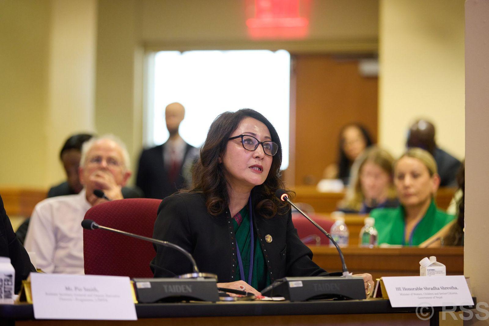 “Affirmative policies promote inclusive representation and support for marginalized women,” says Minister Shrestha