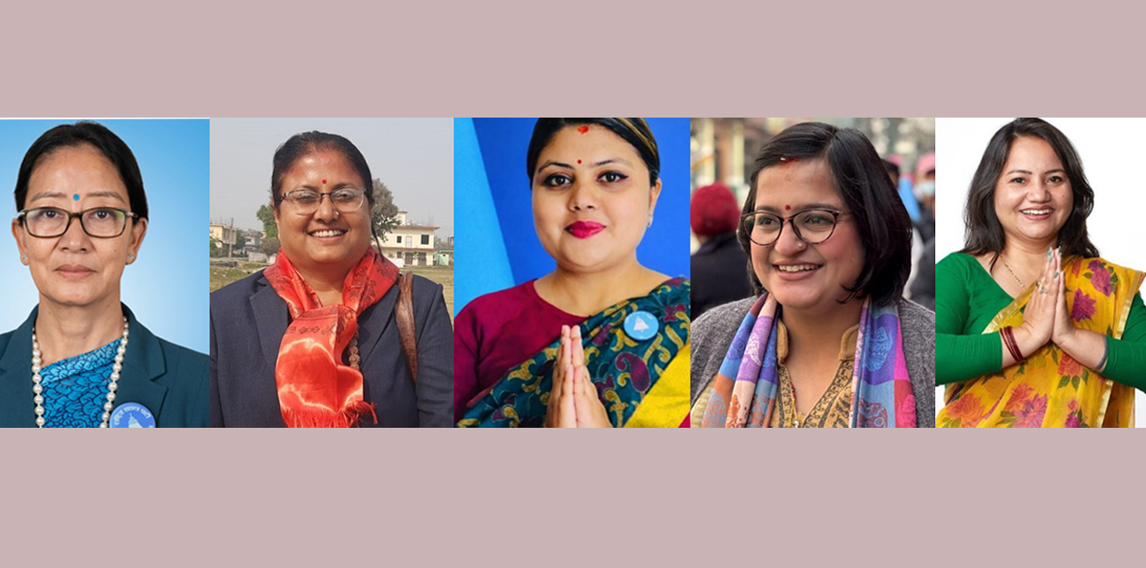 Five female candidates secure victories in FPTP category