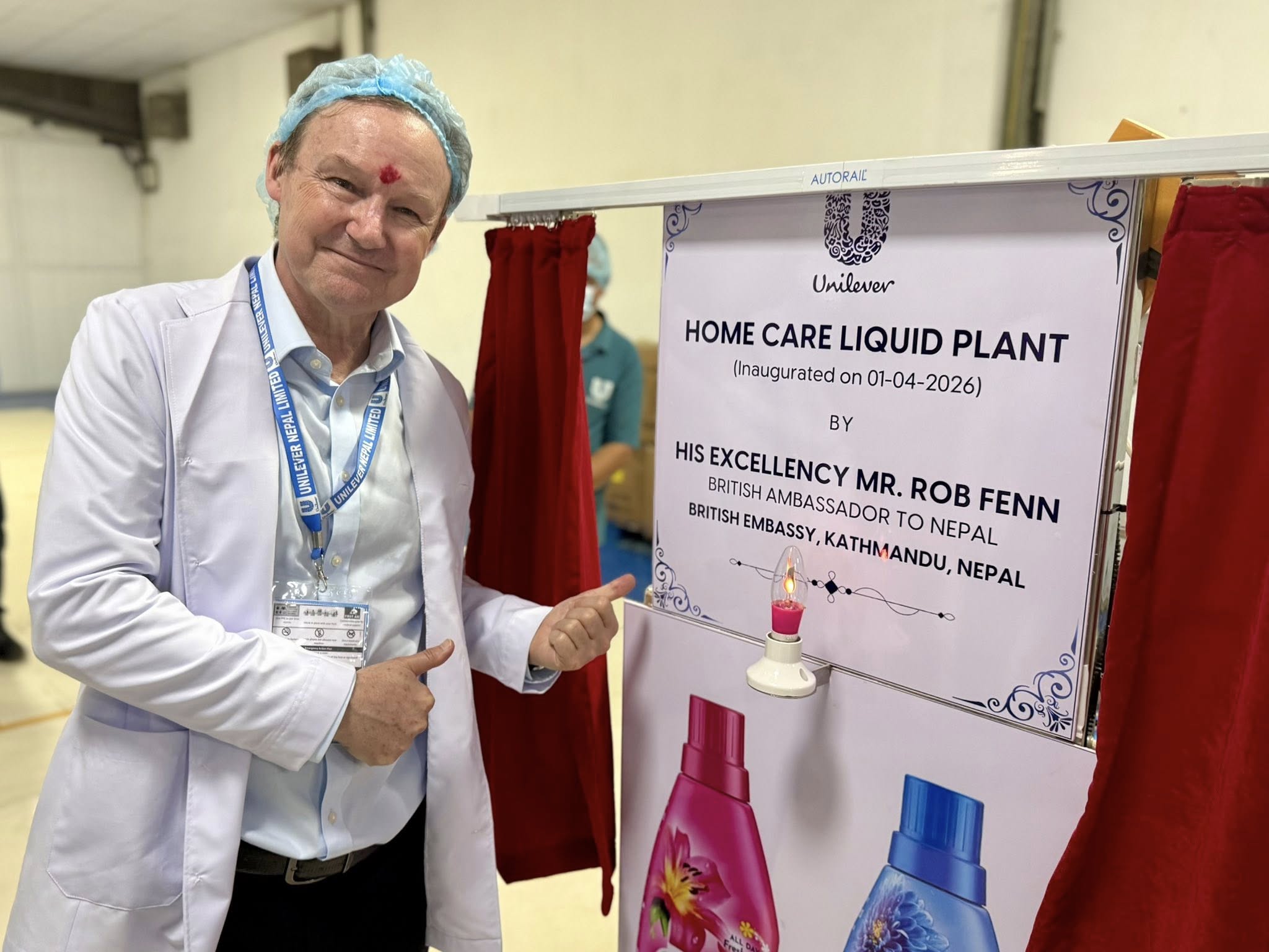 British ambassador inaugurates Unilever plant in Hetauda