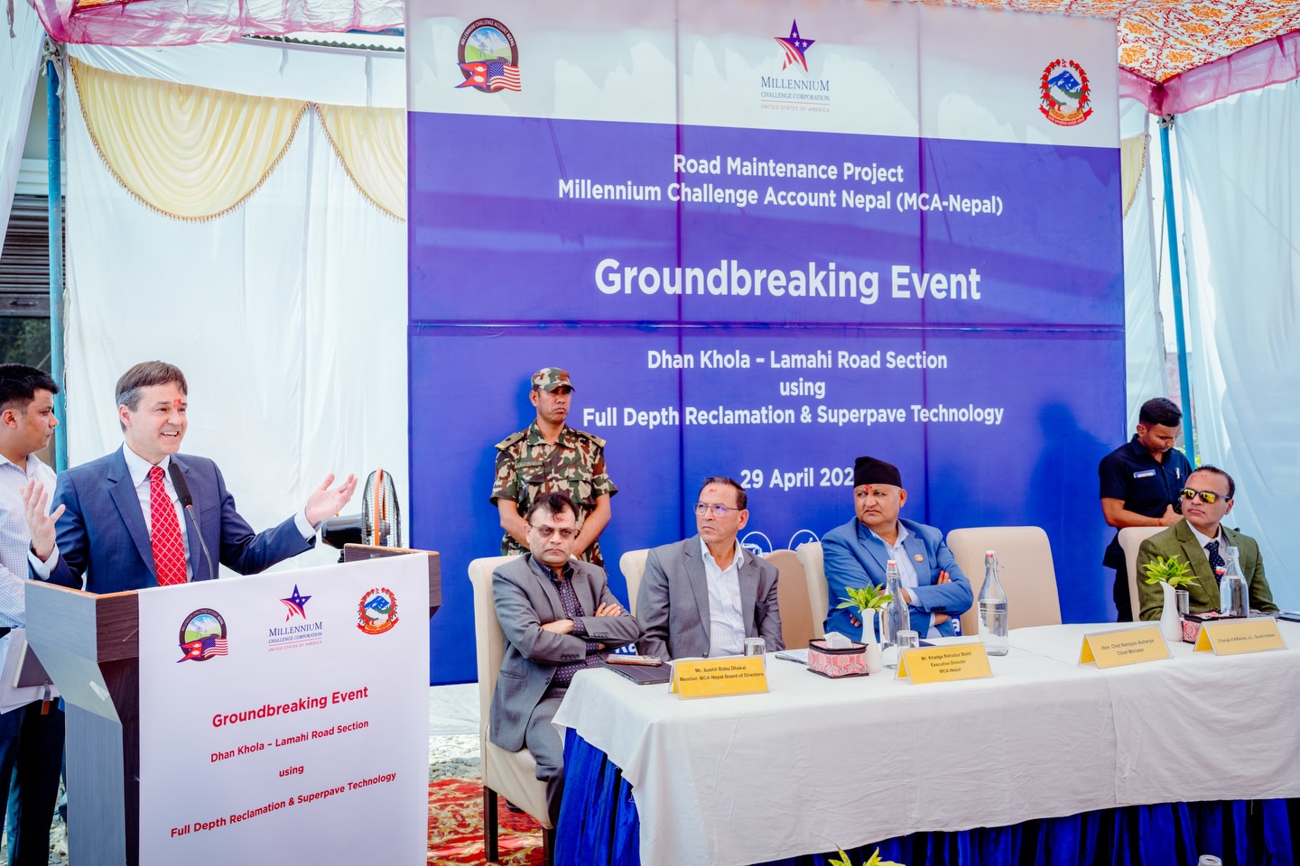 Groundbreaking held for Dhanakhola–Lamahi Road Project under MCC Nepal Compact