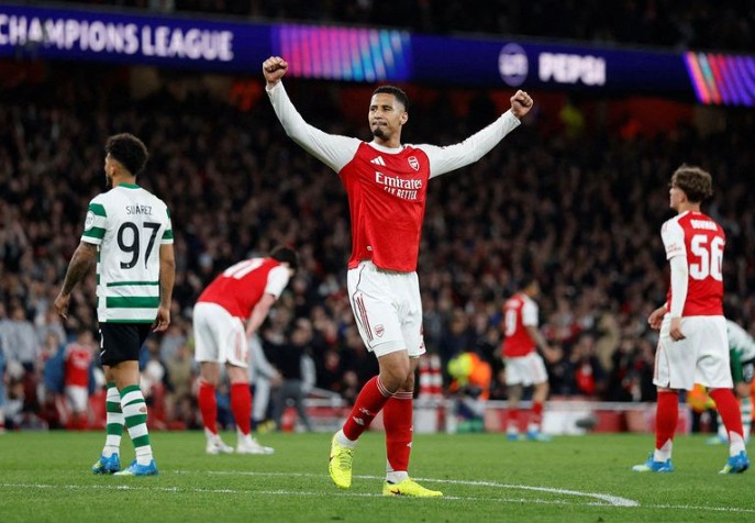 Arsenal advance to UCL semi-finals after tense draw with Sporting