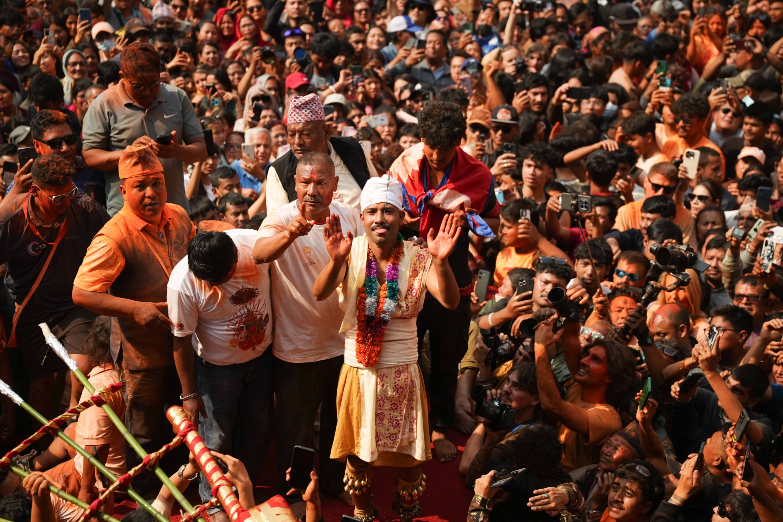 Sujan Bagh pierces his tongue for the fourth time [Photo Feature]