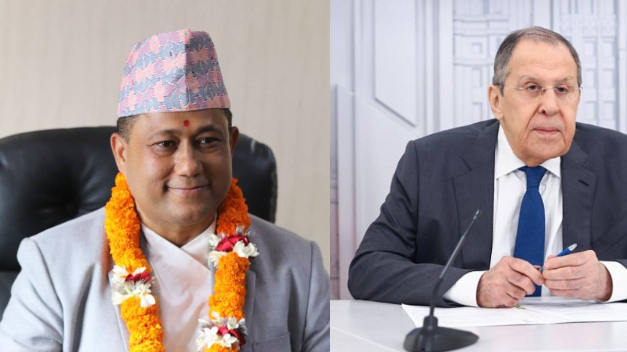 Russian Foreign Minister Lavrov congratulates Foreign Minister Khanal
