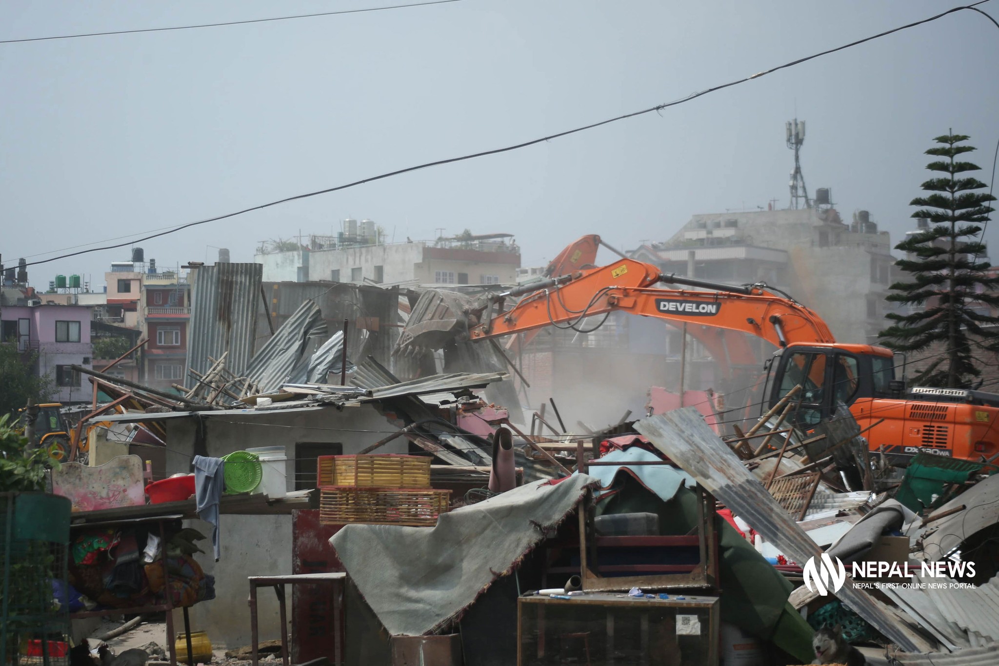 After Thapathali, demolition drive moves to Gairigaun [Photo Feature]