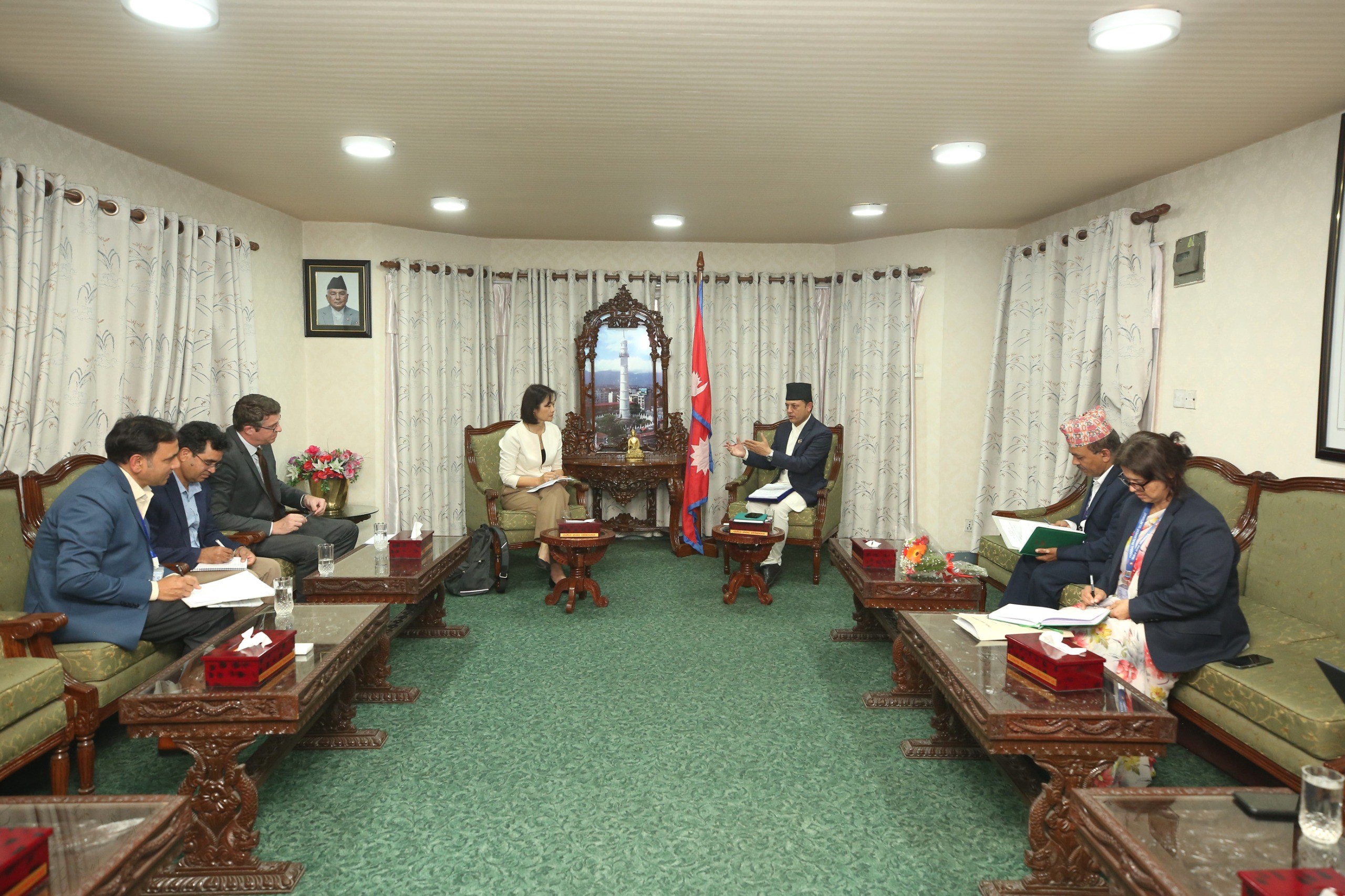Speaker Aryal meets UNDP resident representative Yokosuka