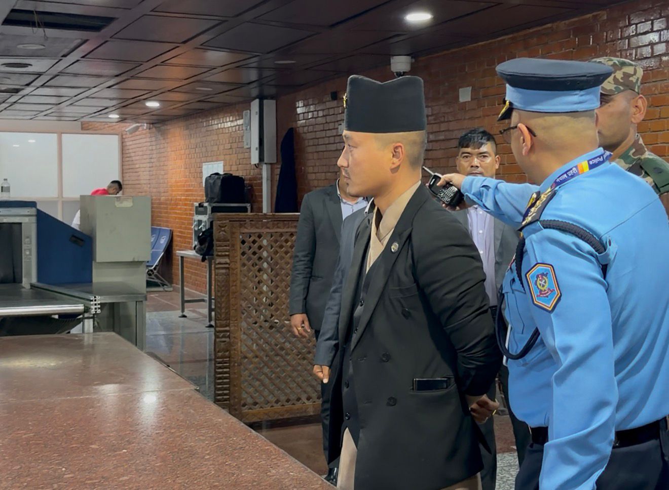Home Minister Gurung inspects TIA