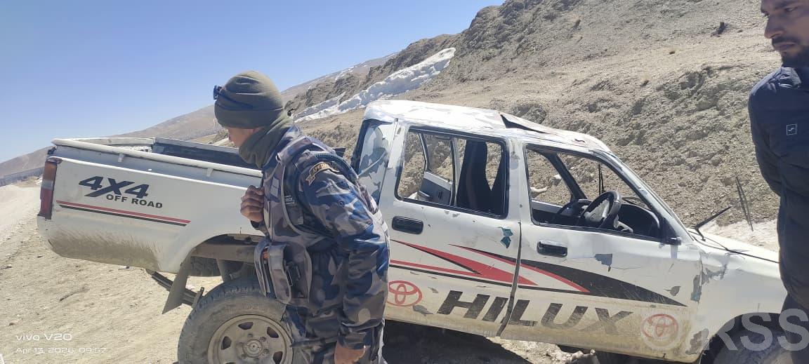 Jeep accident near Korala Border, driver injured