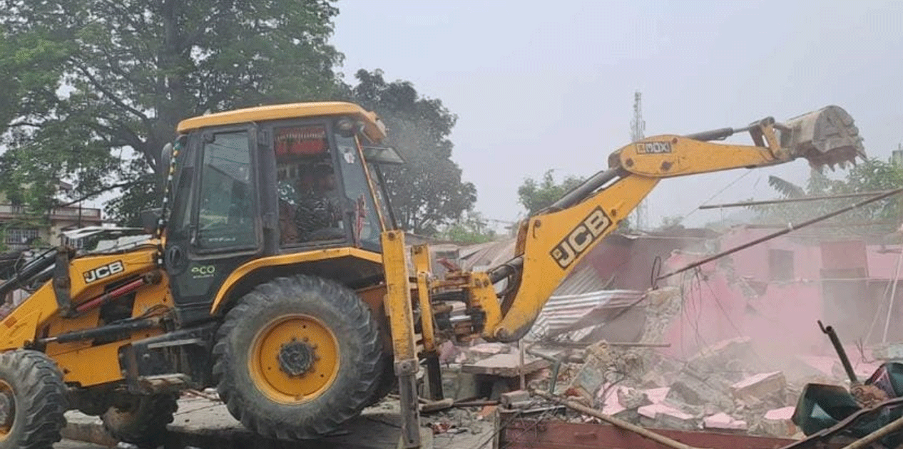 Removal of illegal structures begins in Butwal City too