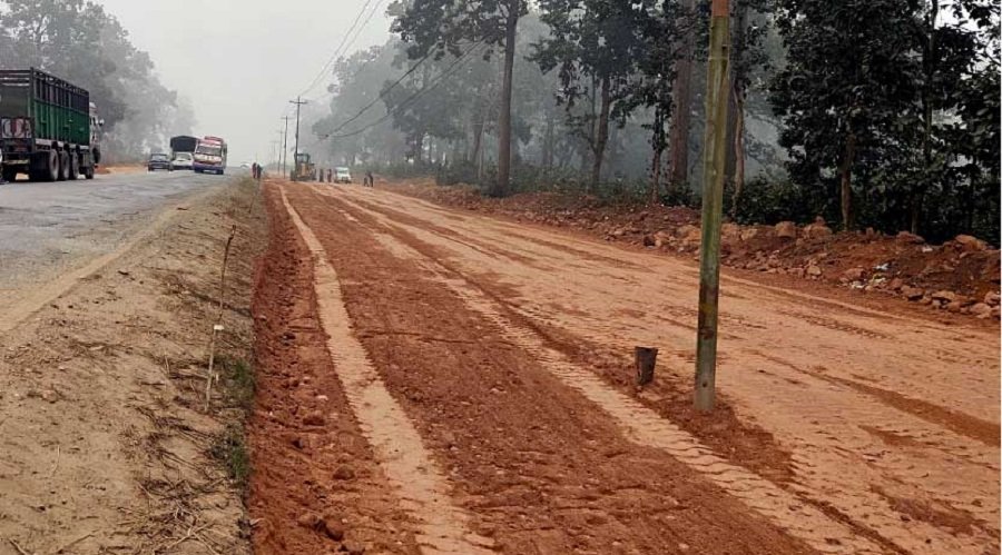 Heavy rain obstructs Butwal-Narayangadh road
