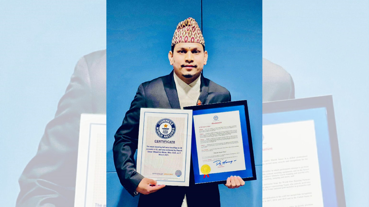 Dr Dinesh Sunar receives special recognition in US