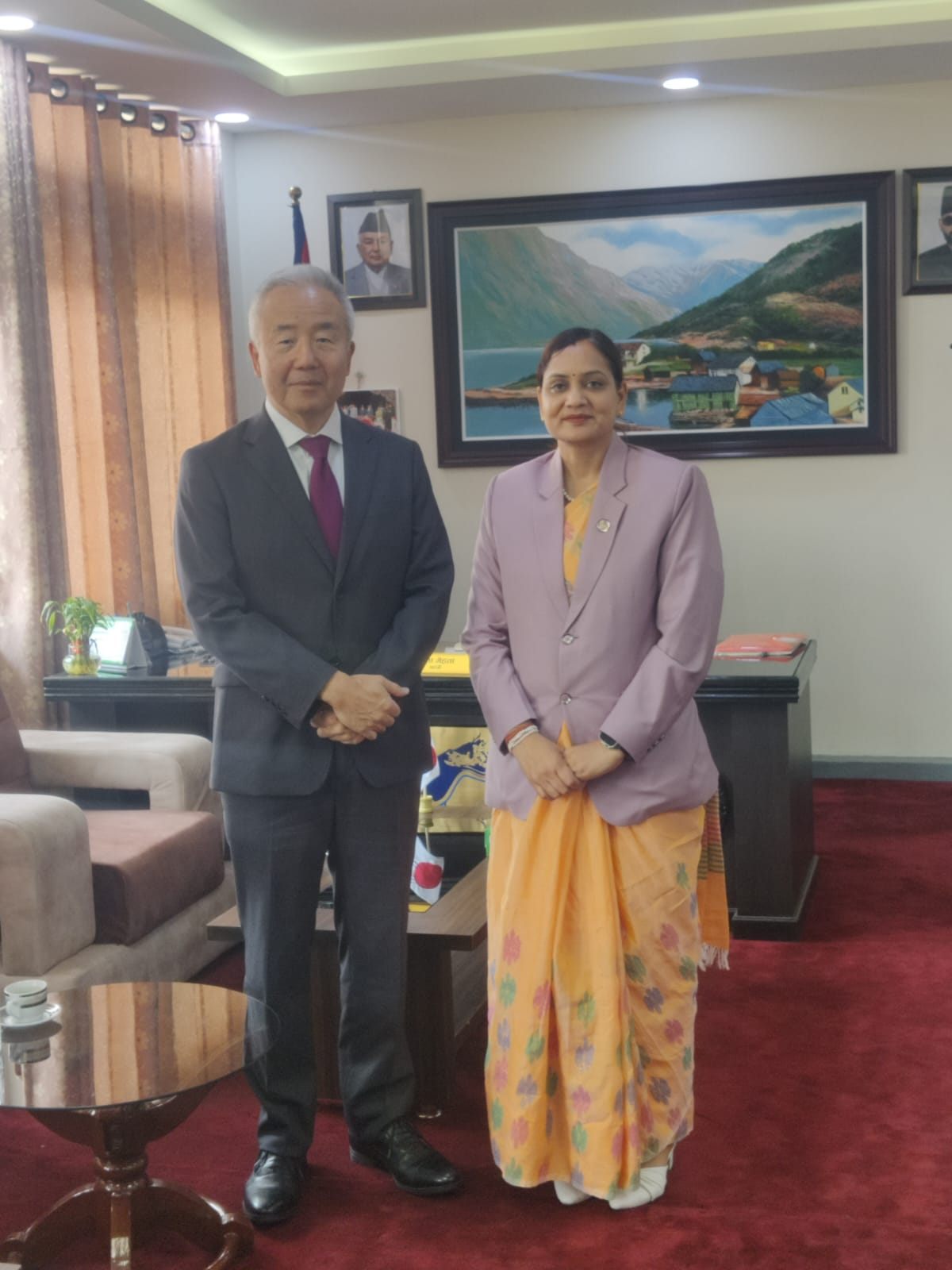 Japanese envoy holds courtesy meeting with Health Minister Mehta