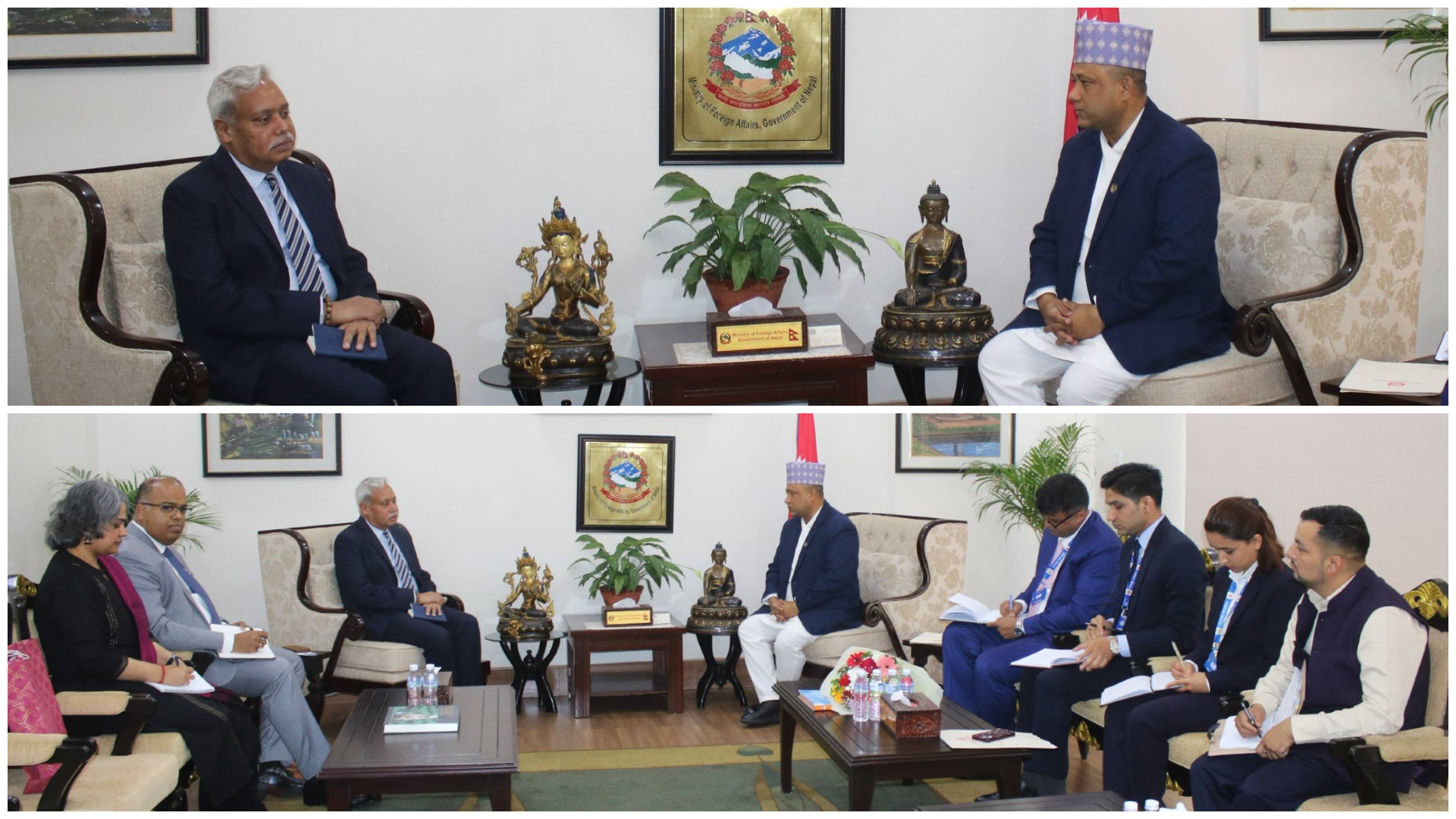 Indian ambassador meets foreign minister, discusses bilateral relations
