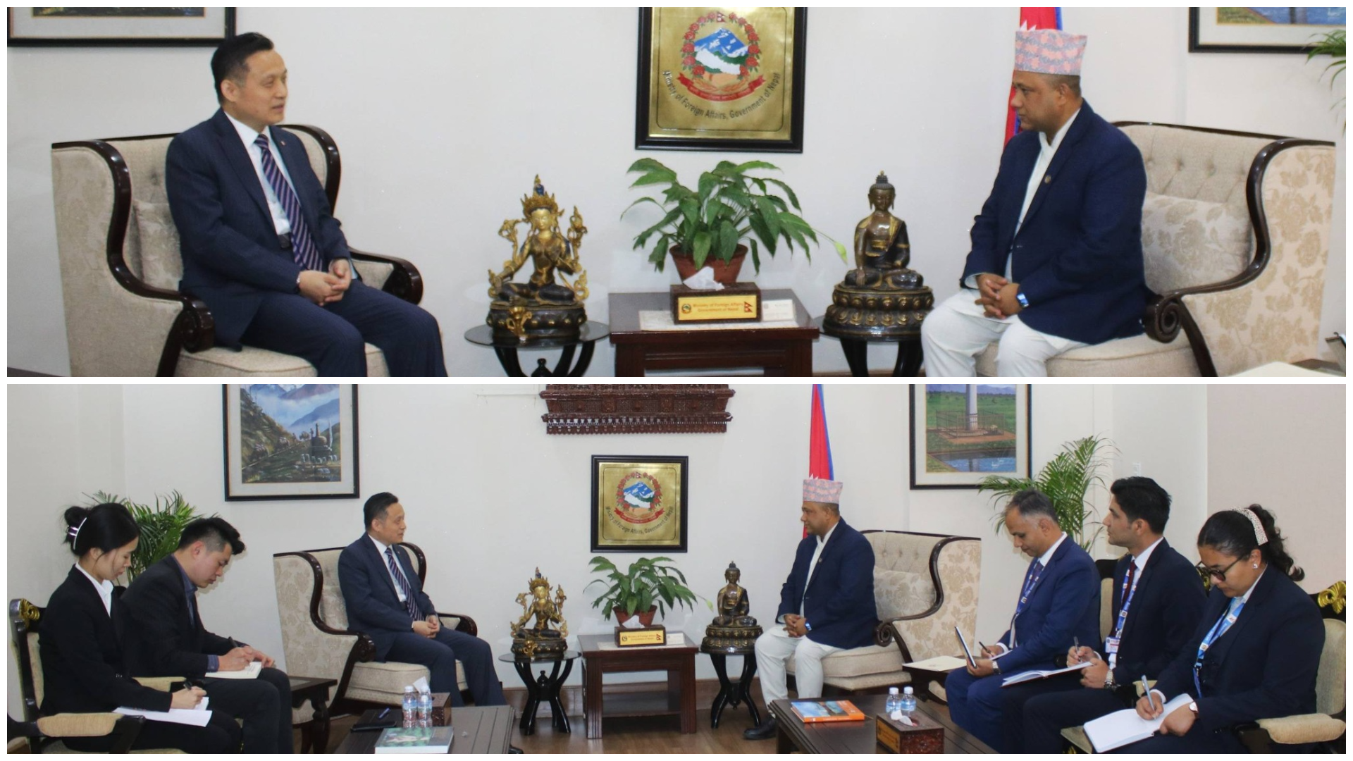 Chinese ambassador meets foreign minister, discusses bilateral cooperation