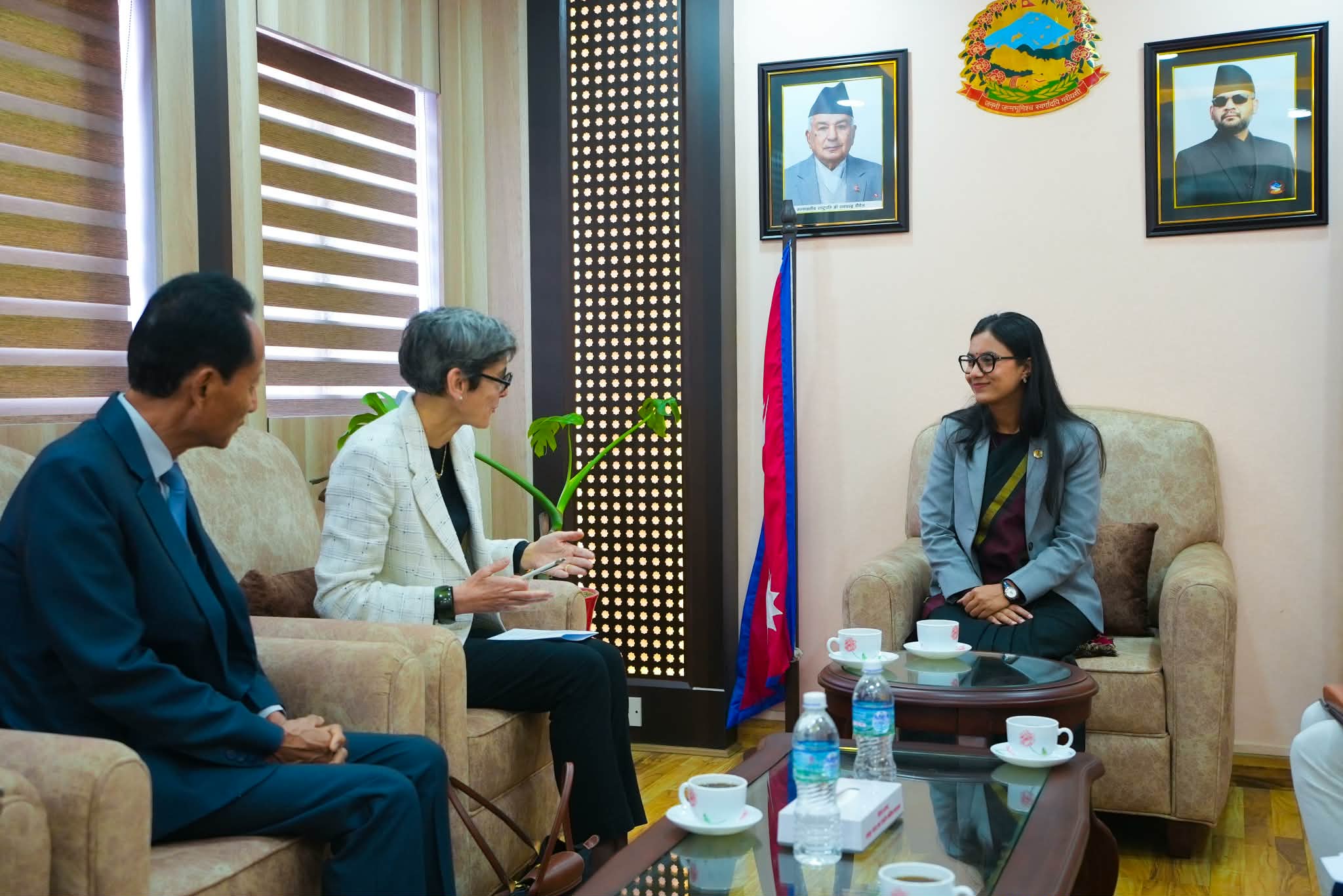 Law minister Gautam and Swiss ambassador Meuwly hold courtesy meeting