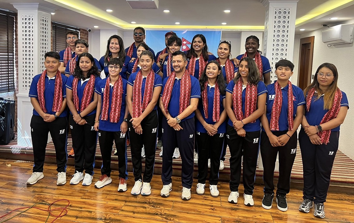 Nepali women cricket team heads towards Rwanda