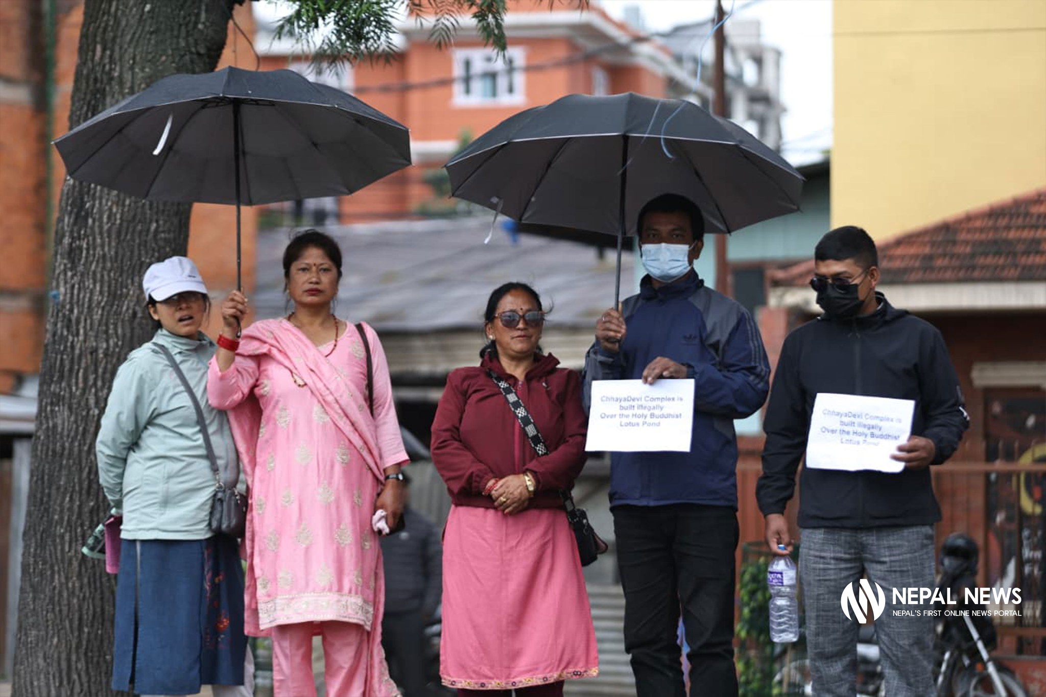 Protesters demand demolition of Chhaya Devi Complex (Photo Feature)