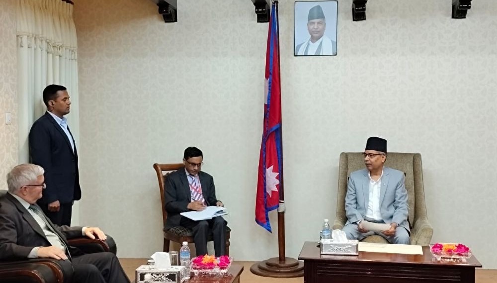 Vice President Yadav holds courtesy meeting with Israeli Ambassador
