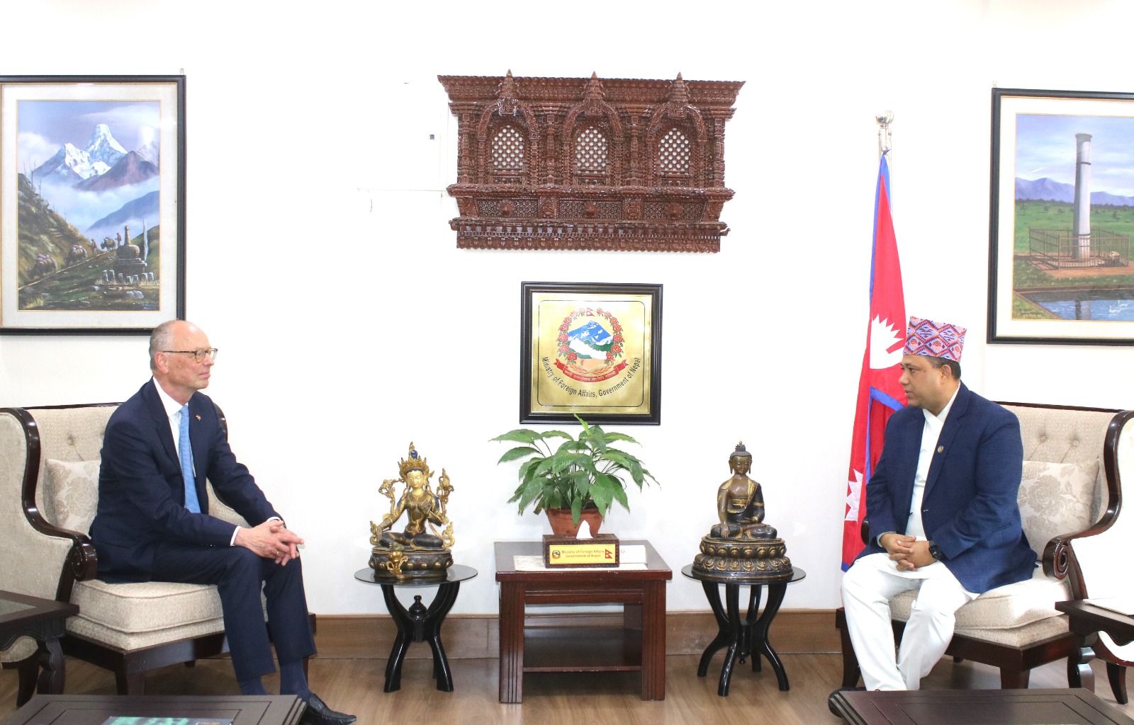 German special envoy calls on Foreign Minister Khanal; bilateral ties discussed