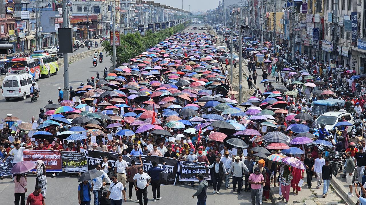 Landless settlers protest in Butwal against demolition