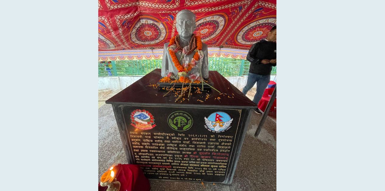 Statue of the first Chief Secretary unveiled