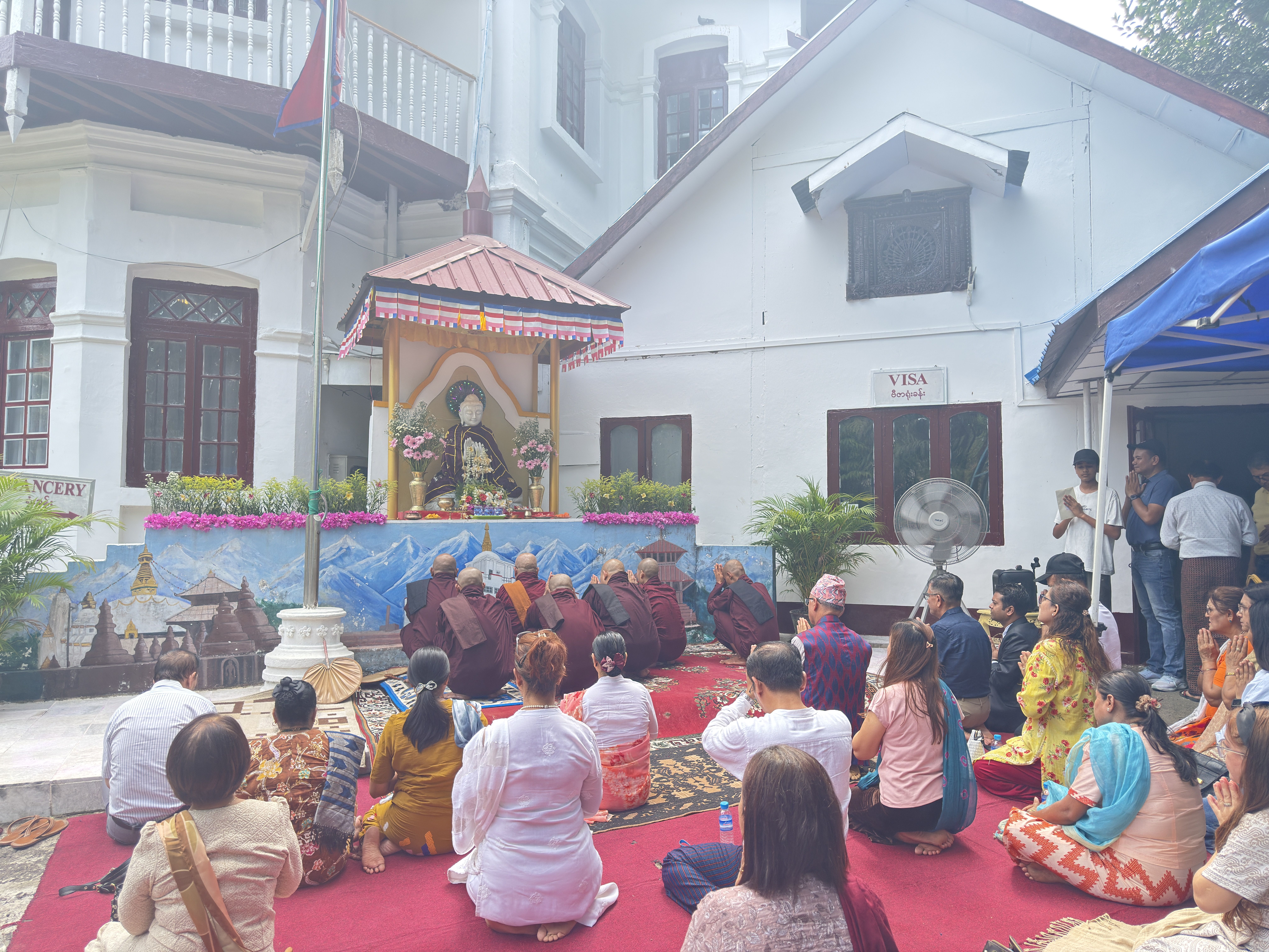 Buddha Jayanti: Dharmadeshana, Bhikshadan observed in Yangon