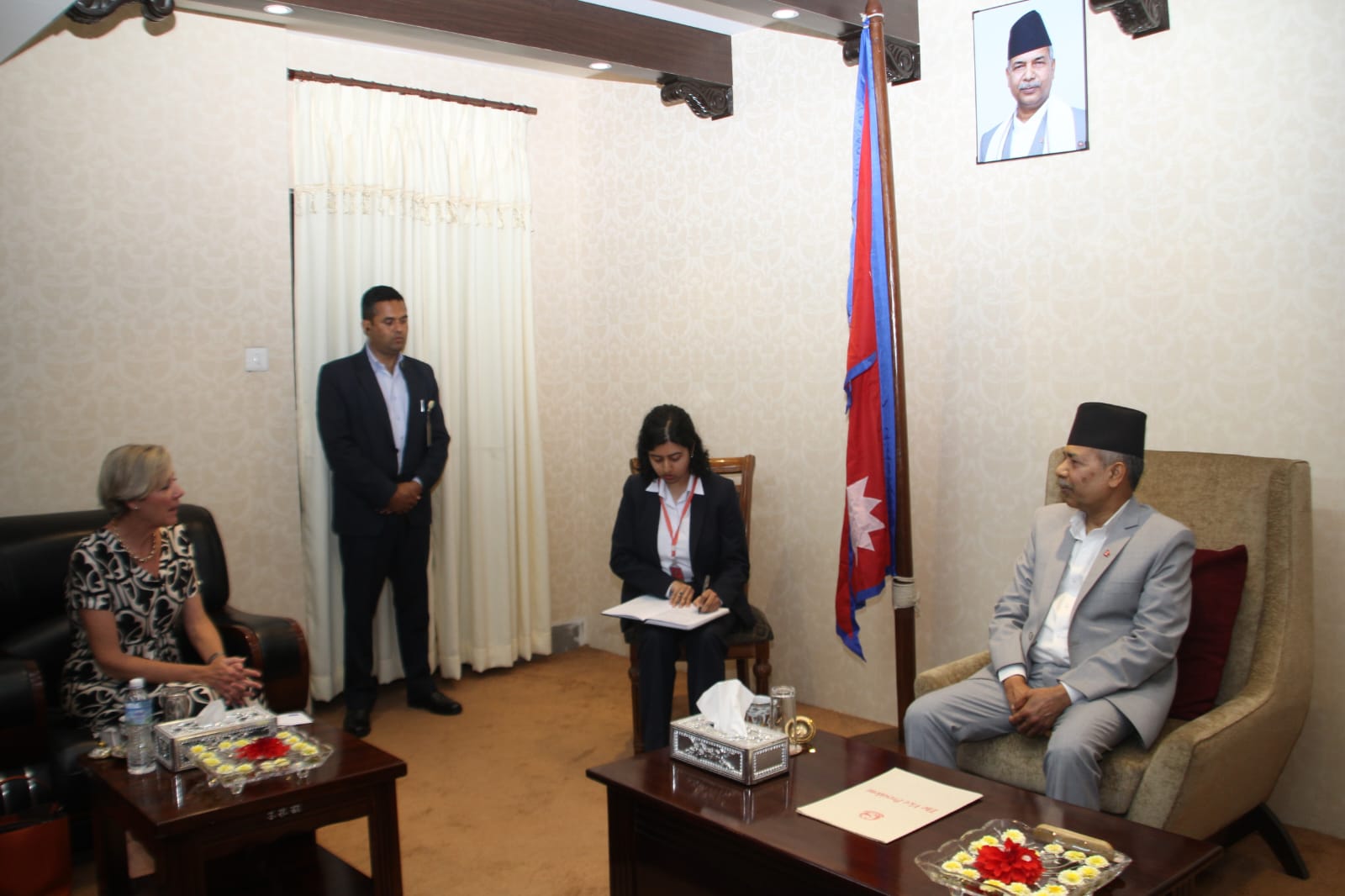 EU Ambassador Lorenzo pays courtesy call on Vice President Yadav
