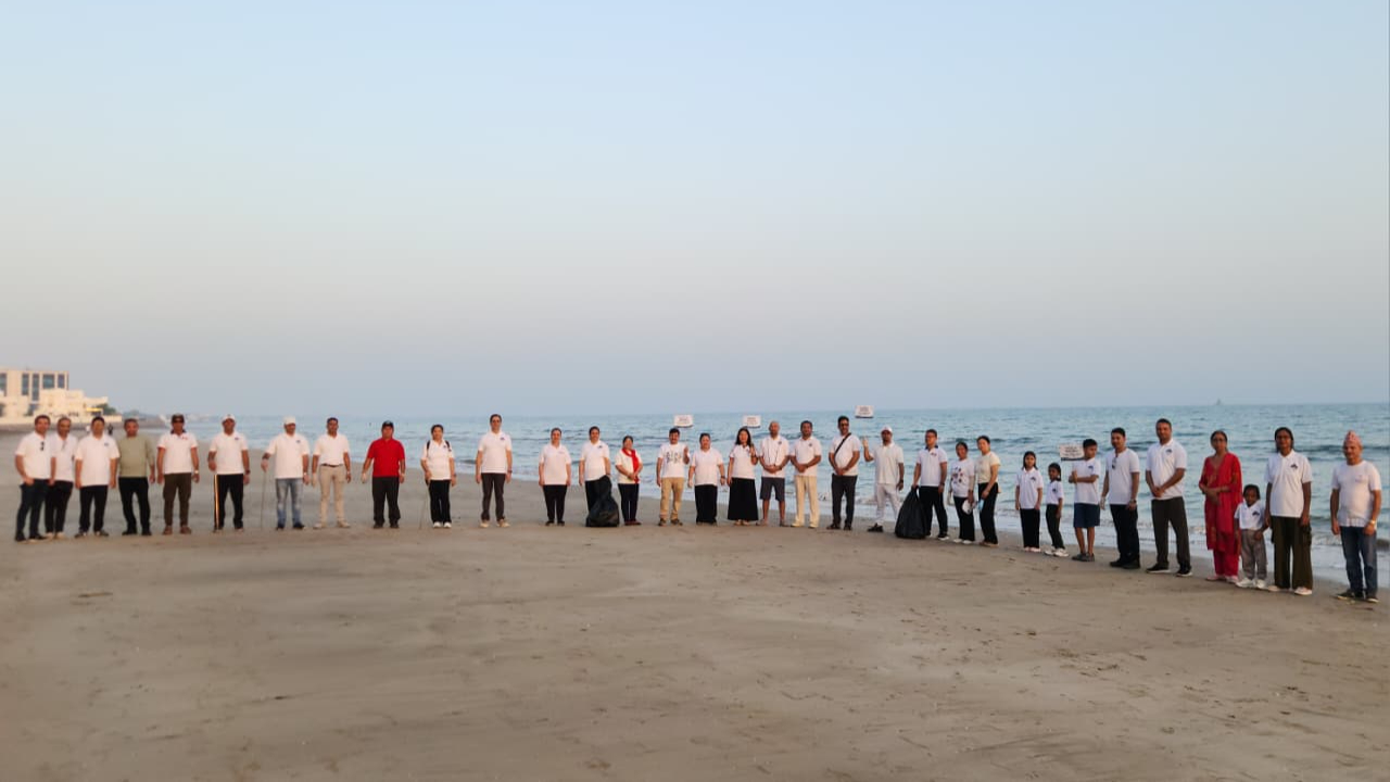 Nepal Embassy organizes Peace Walk on International Everest Day in Muscat