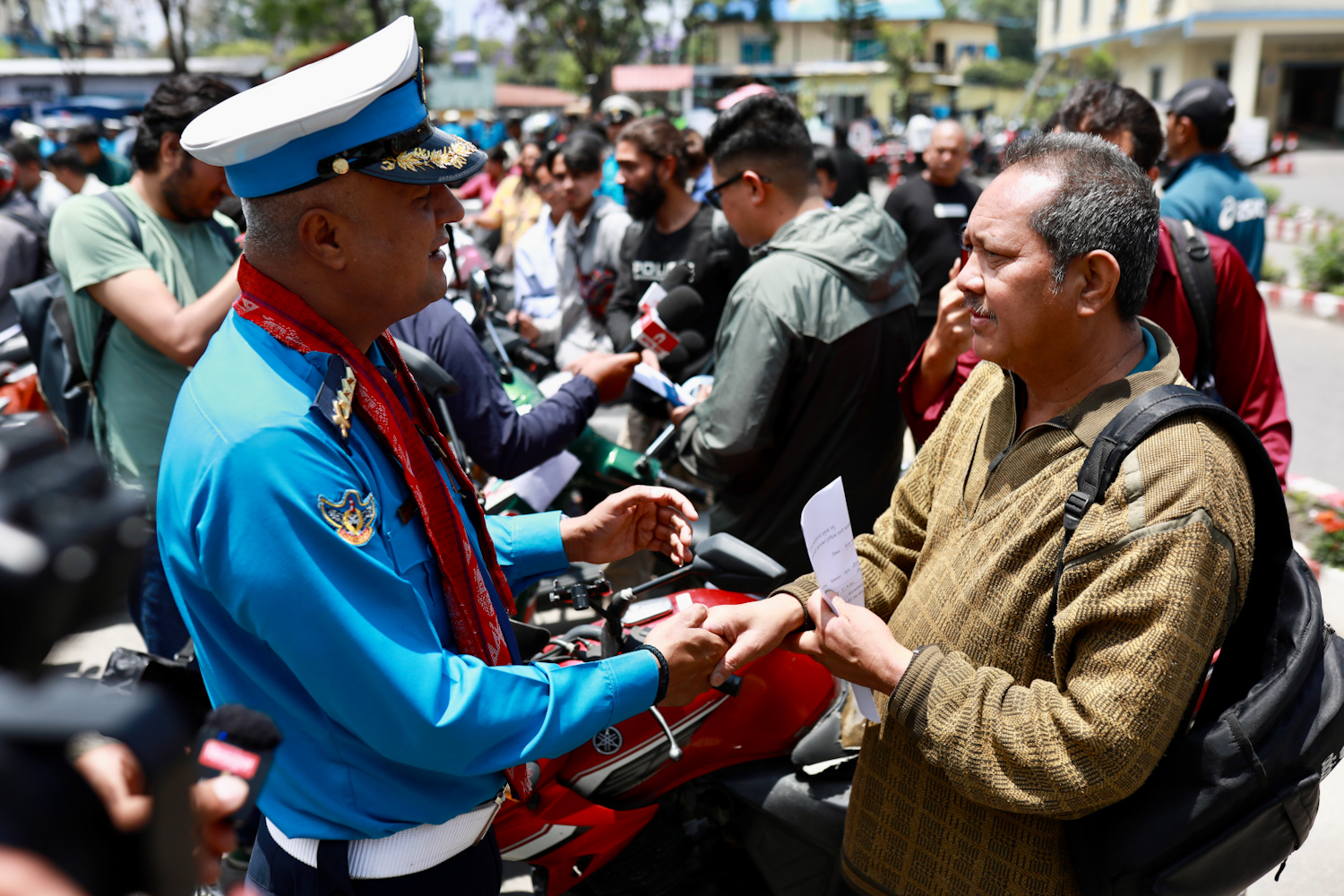 Traffic police return 65 stolen two-wheelers to owners in Kathmandu [Photo Feature]