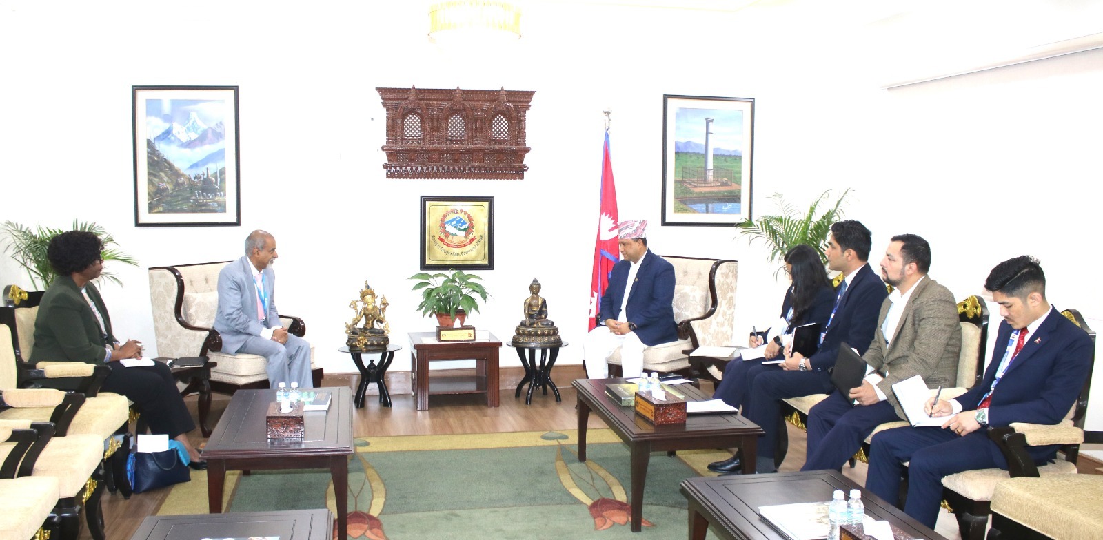 UNICEF officials call on Foreign Minister Khanal