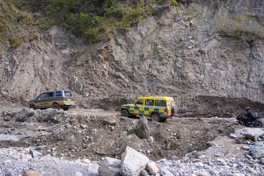 BP Highway closed amid flood risk from Roshi River