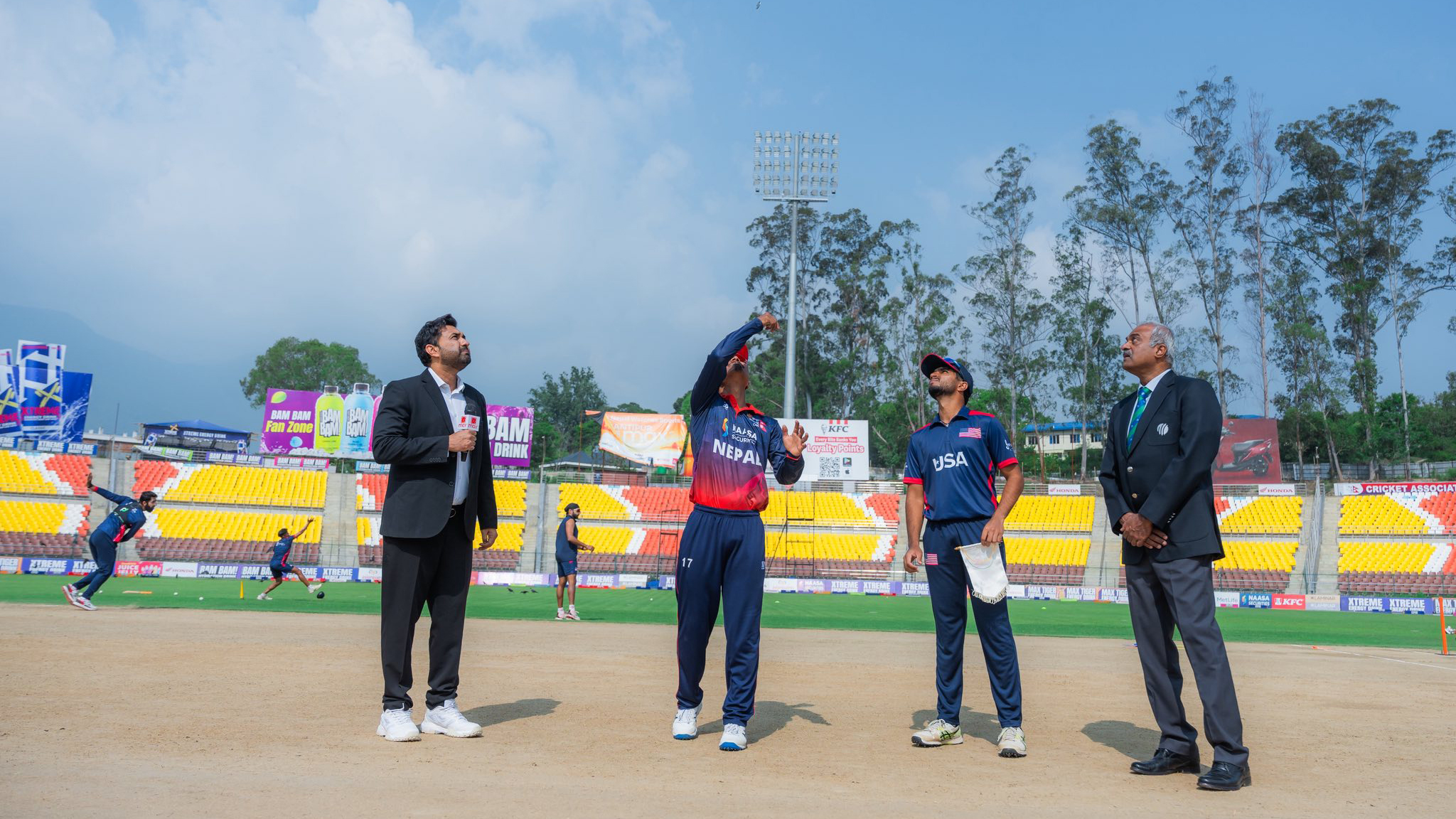 USA opt to bat first against Nepal in ICC World Cup League 2 clash