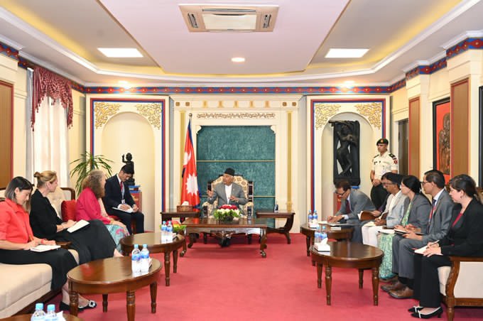 UN Resident Coordinator pays courtesy call on President Paudel