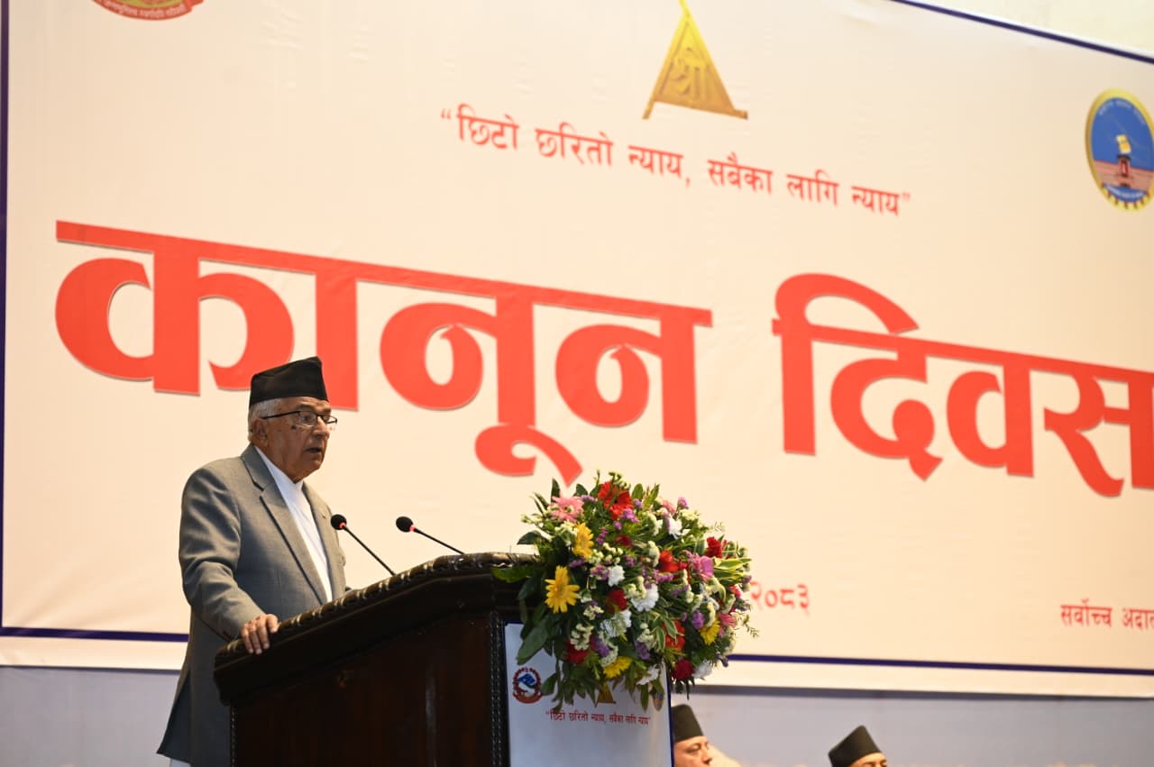 Rule-based system and traditions should be followed: President Paudel
