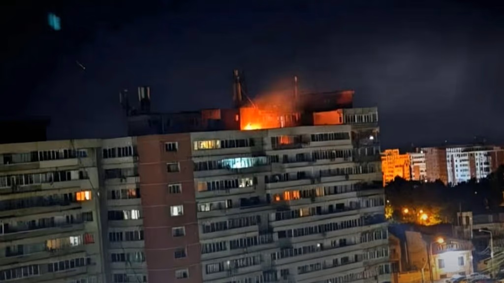 Russian drone launched against Ukraine crashes in Romania, injuring 2
