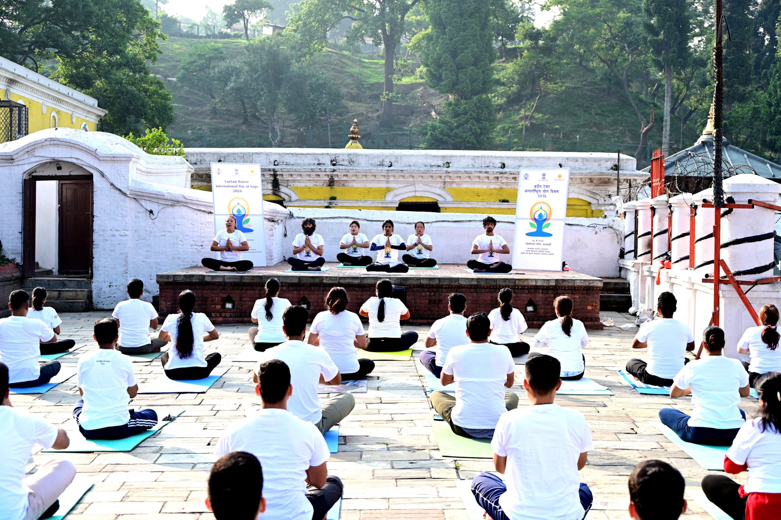 Indian Embassy organises yoga session at Pashupatinath