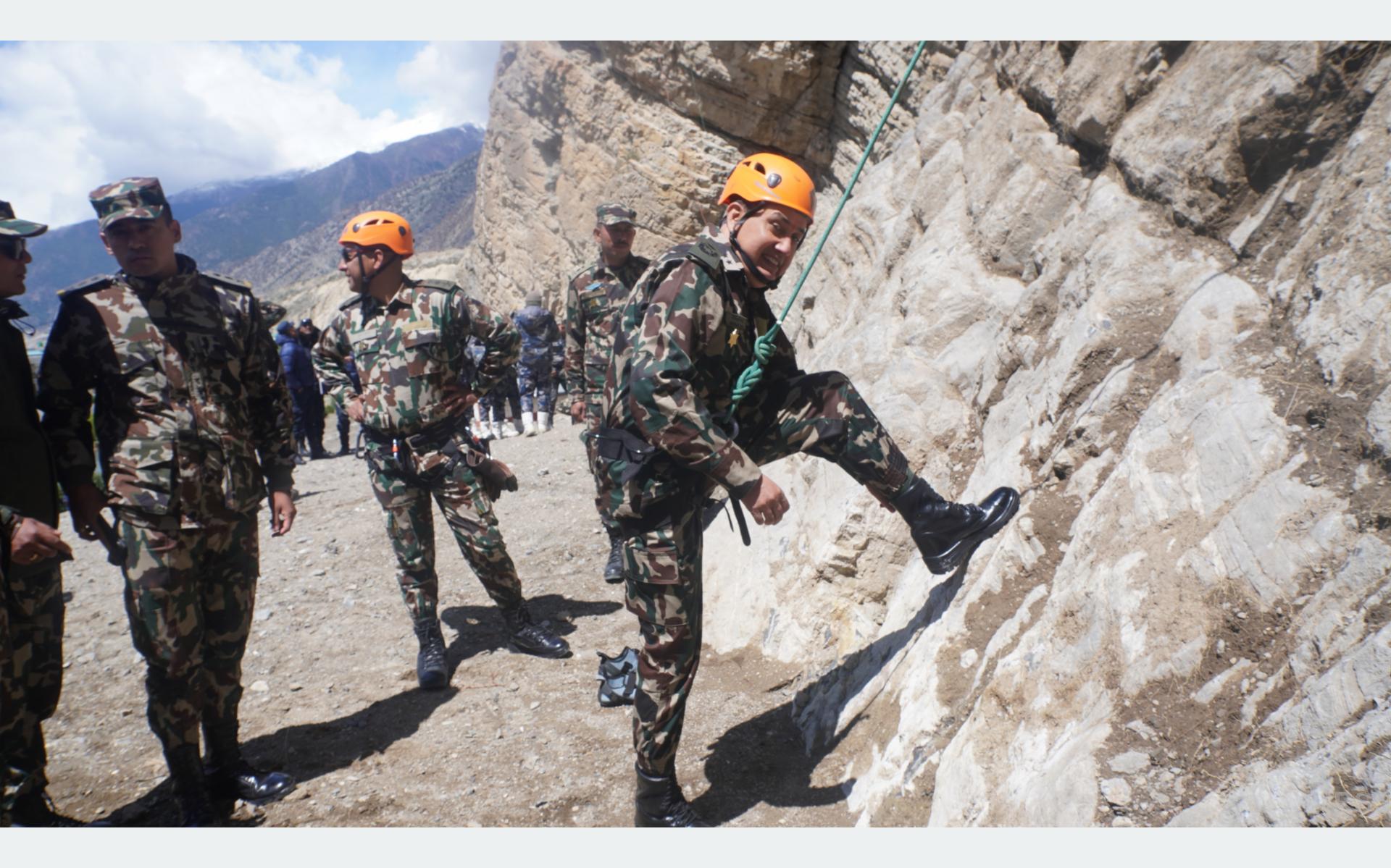 Nepali Army conducts ‘High-Altitude Search and Rescue Exercise’ in Mustang