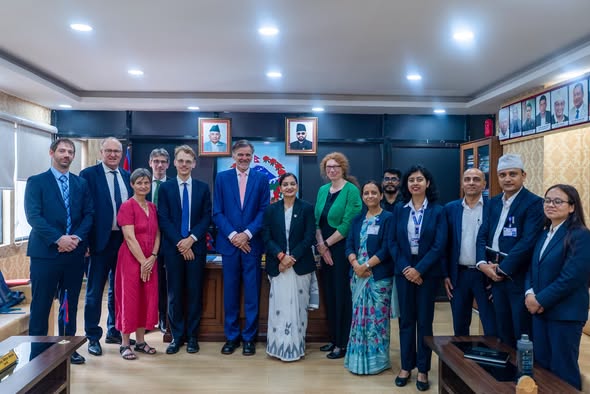 German delegation pays courtesy call on Health Minister Mehta