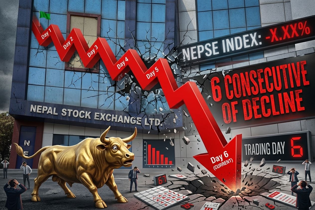 Nepal’s stock market extends losing streak despite new SEBON leadership