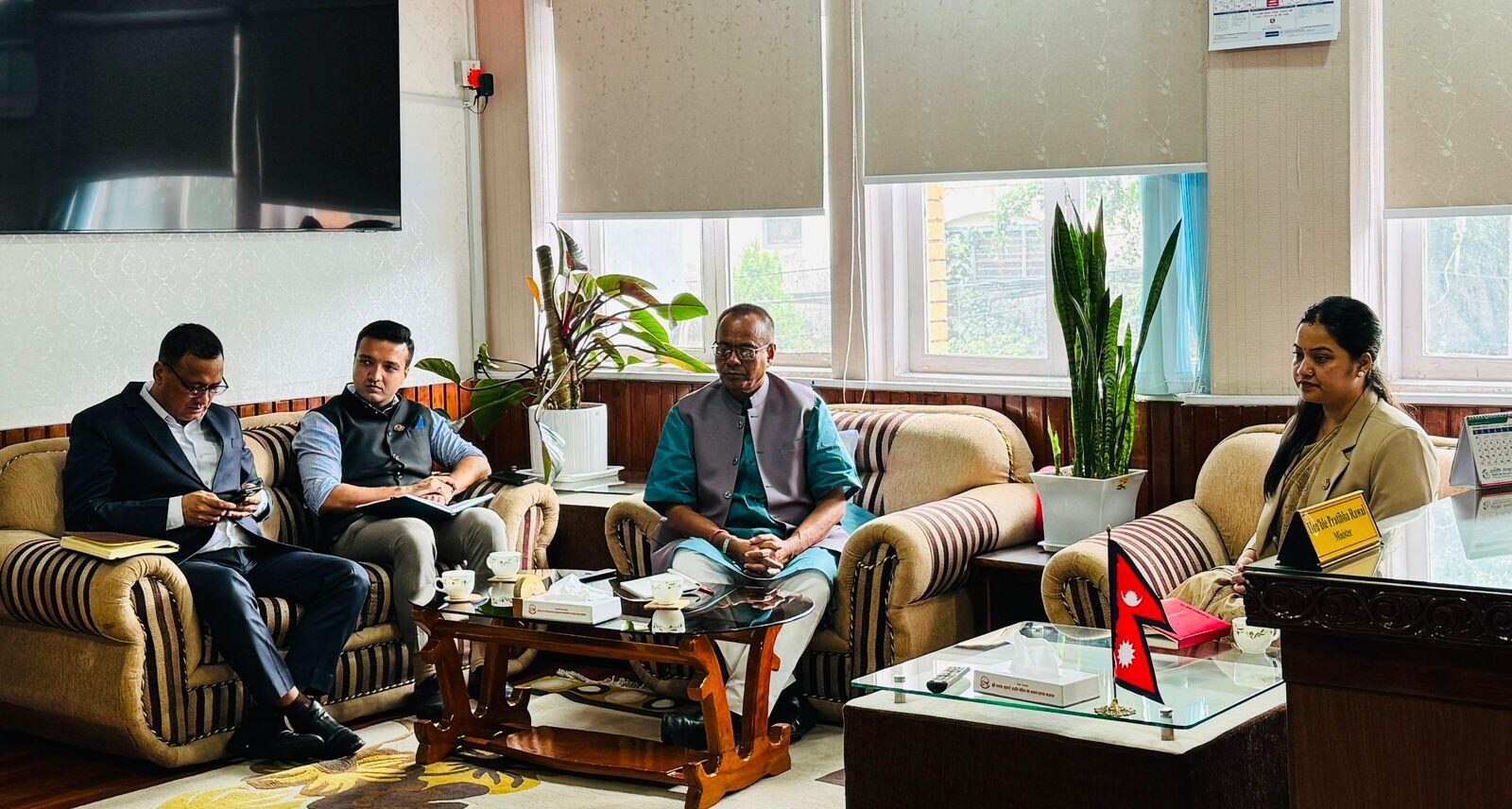 Minister Rawal, Madhesh Chief Minister Yadav hold talks on local governance