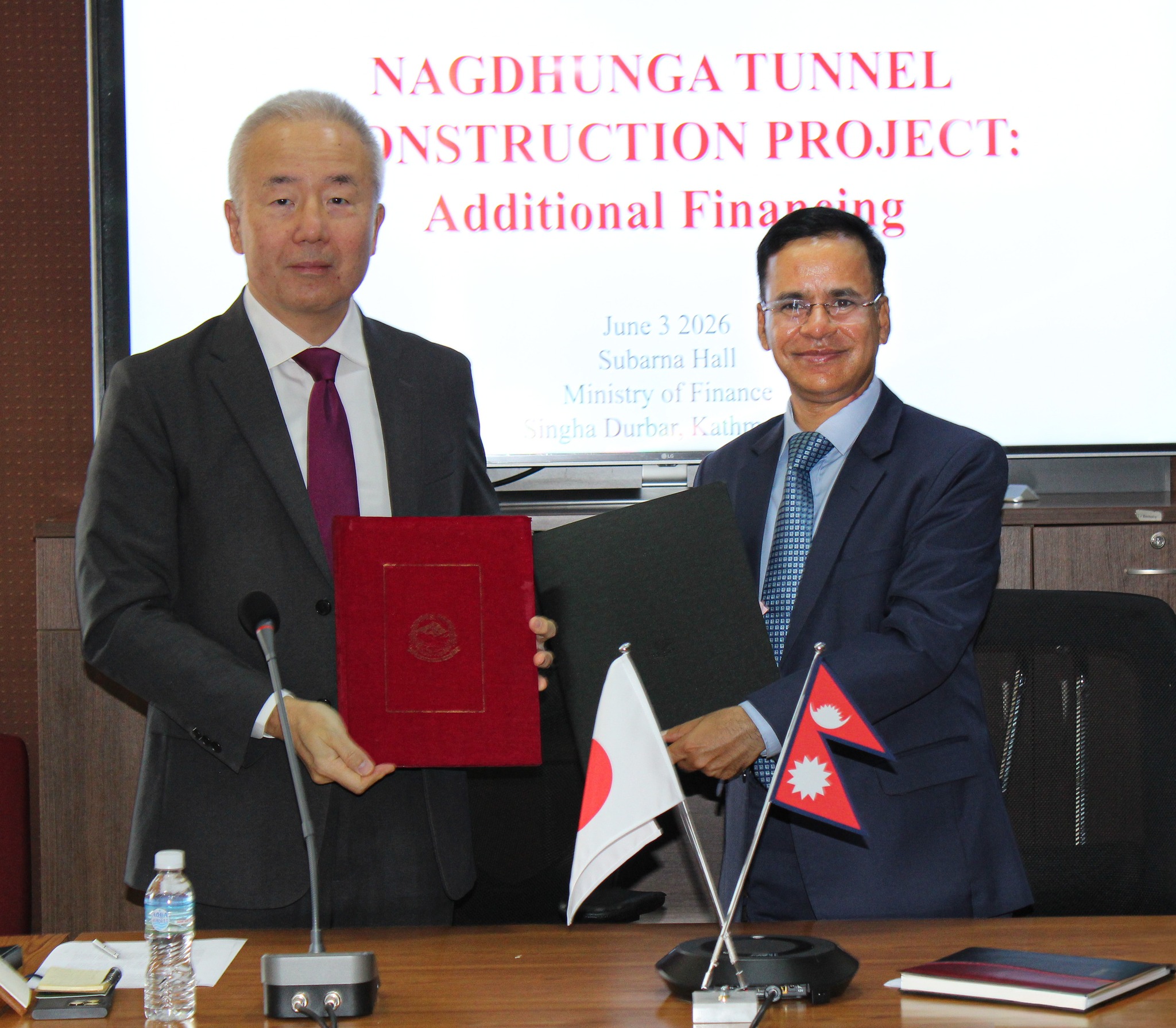 Japan extends ¥5.7 billion loan for Nagdhunga Tunnel project