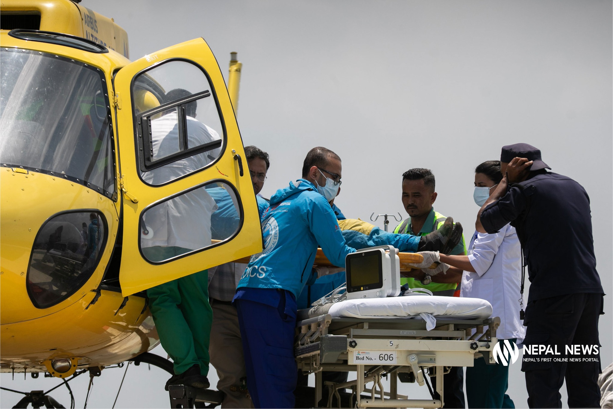 Missing Everest worker found alive, flown to Kathmandu [Photo Feature]