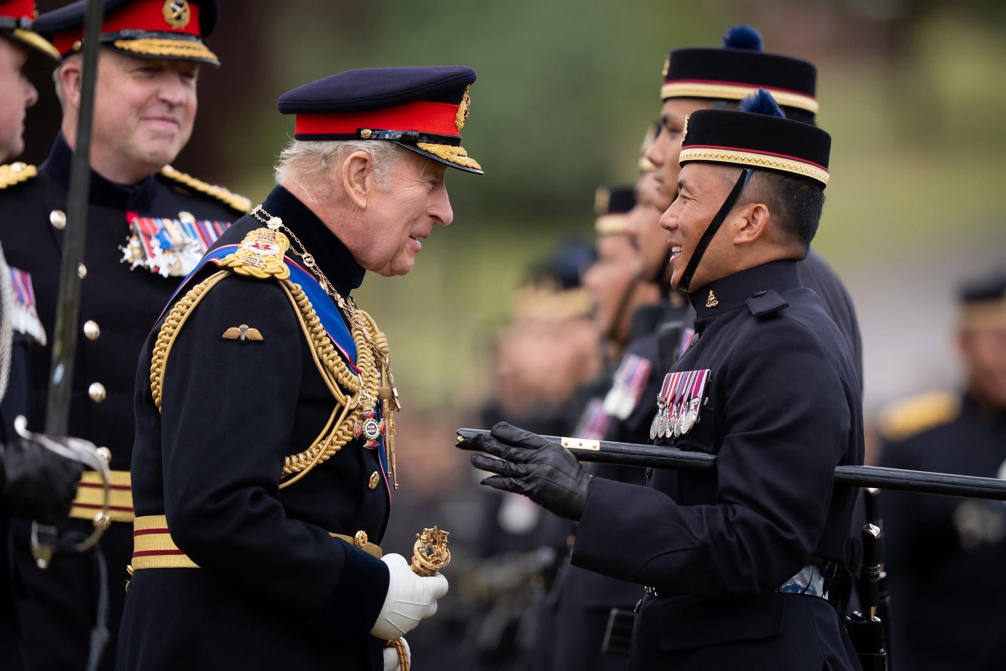 King Charles III attends formation parade of King’s Gurkha Artillery